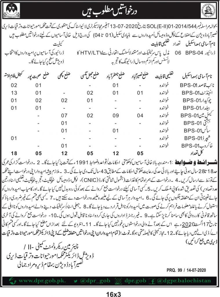 Nasirabad Jobs 2020