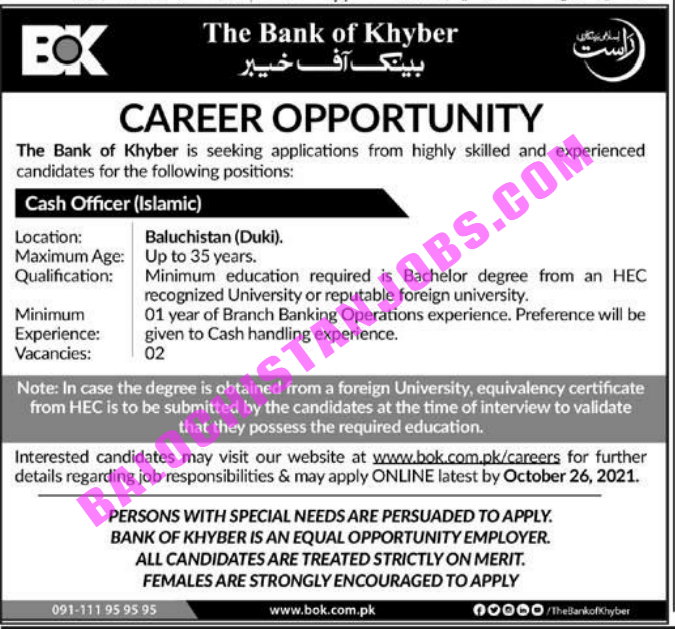 Bank of Khyber BOK Duki