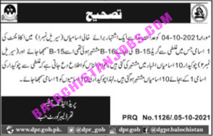 How to apply for the Session Division Lasbela Jobs 2021