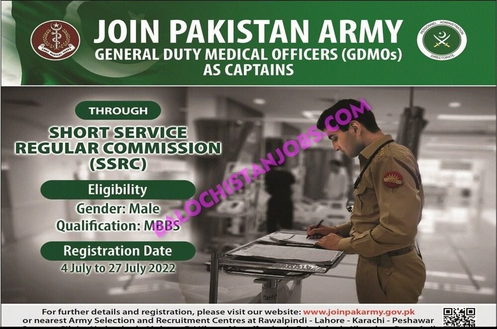 Pak Army GDMO Jobs 2022